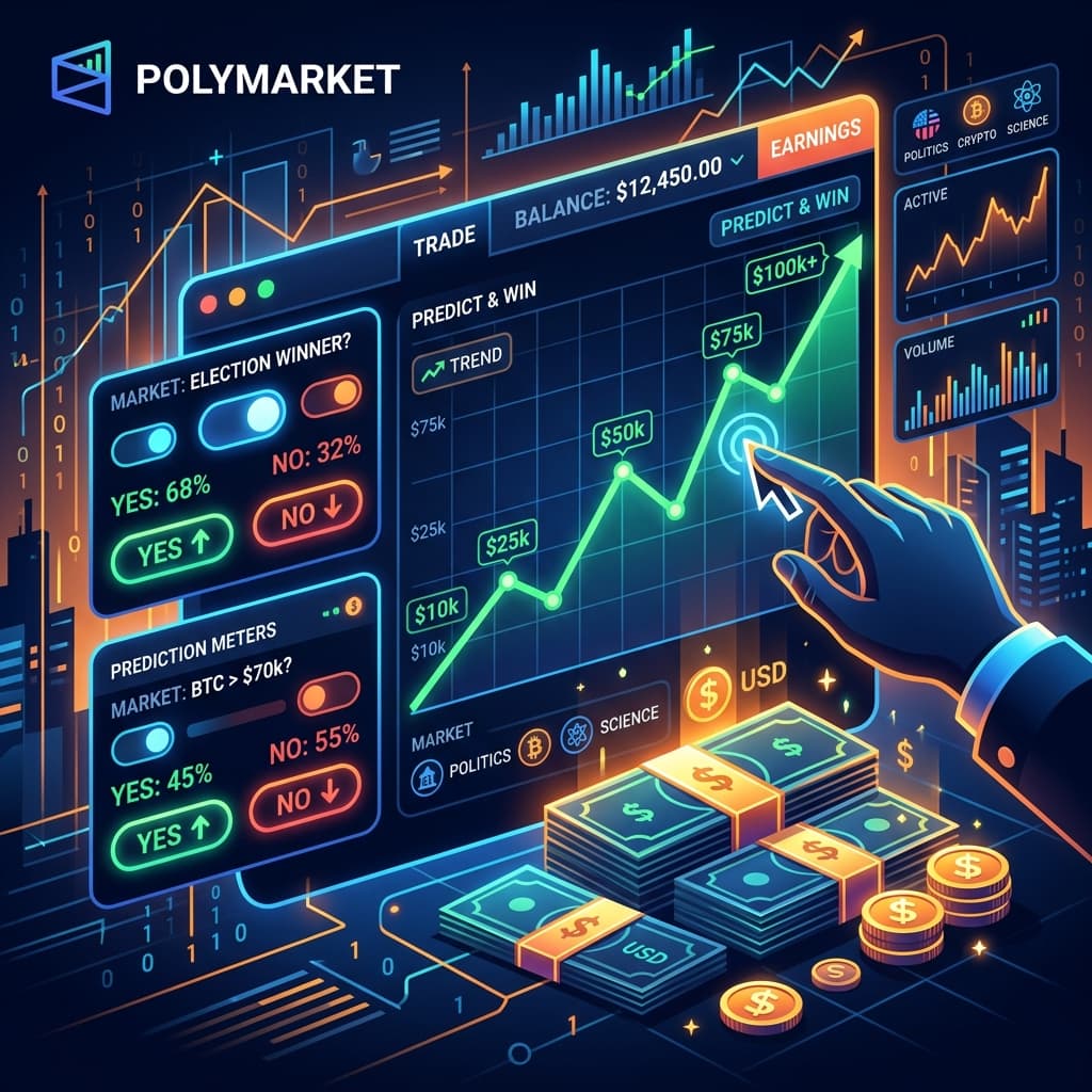 Polymarket Se Kaise Paise Kamayein? Earning Strategies in Hindi (2026)