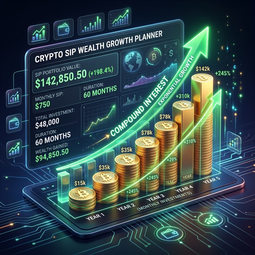 Crypto SIP Investment Strategy in India 2026: How to Build a ₹10 Lakh Portfolio
